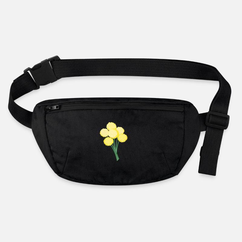 Gelbe Kugelblüten – Löwenzahn Stanley/Stella recycelte Gürteltasche