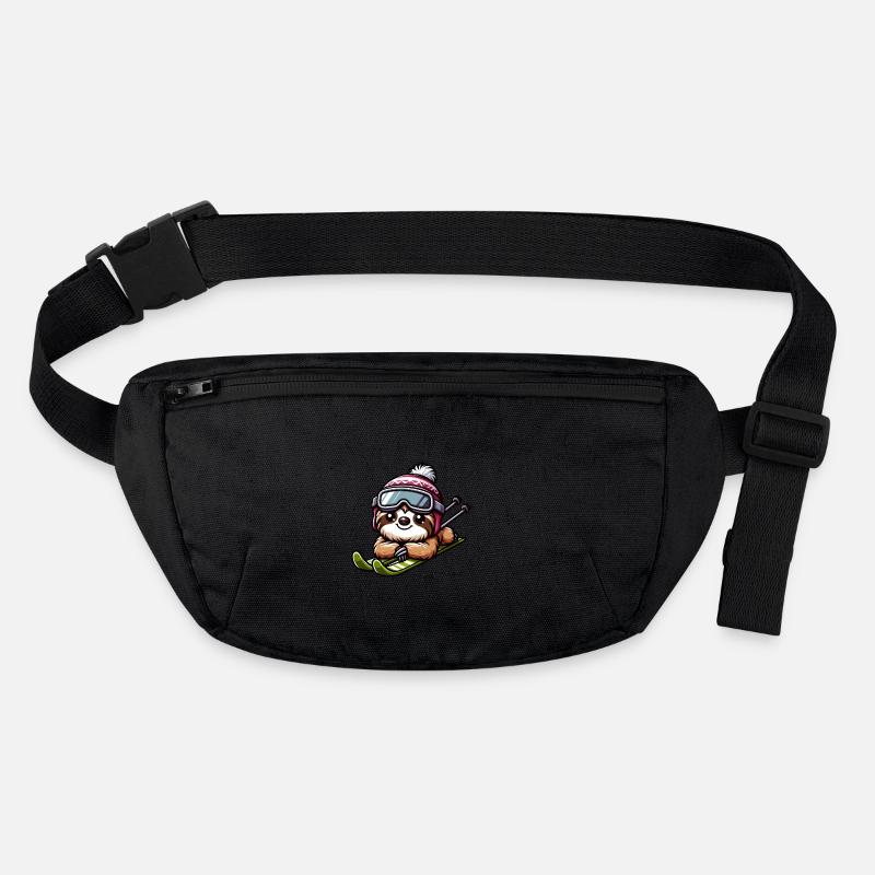 Sloth Skier Winter Vacation Sports Stanley/Stella recycled Hip Bag 