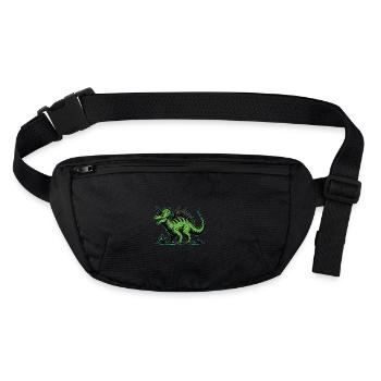 Dinosaure vert, Fantasy Dino – Le géant vert - Sac banane recyclé Stanley/Stella - noir - Devant