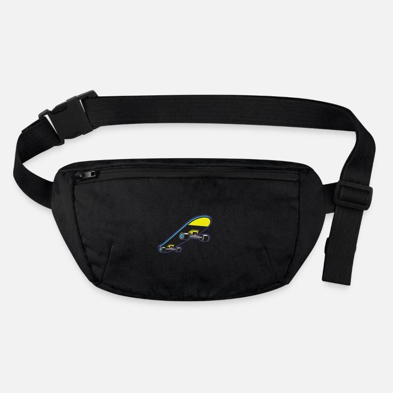 Skateboard – Yellow & Blue Vibes - Skateboarding Stanley/Stella recycelte Gürteltasche
