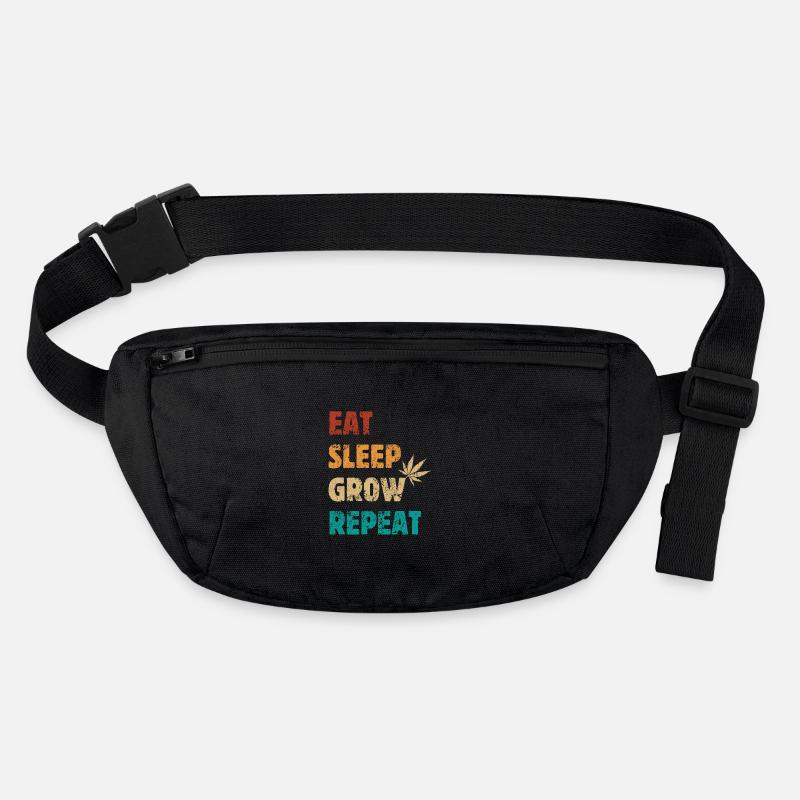 Eat Sleep Grow Repeat - Cannabis Spruch Stanley/Stella recycelte Gürteltasche