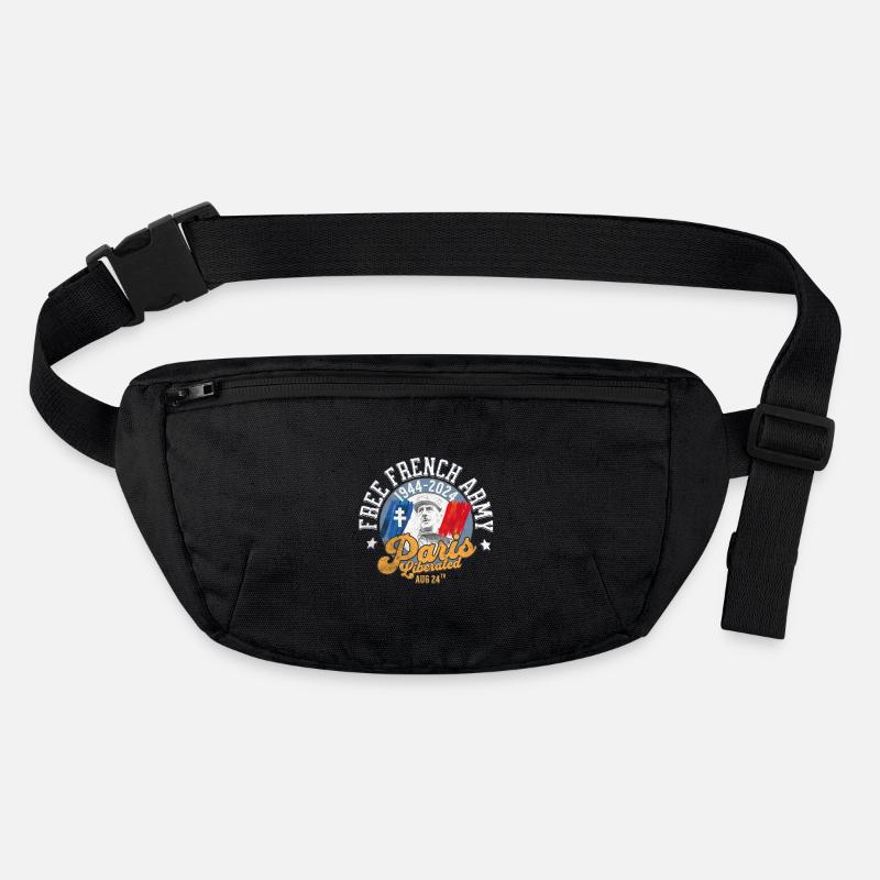 Paris libéré free french army 1944 2024 1 Sac banane recyclé Stanley/Stella