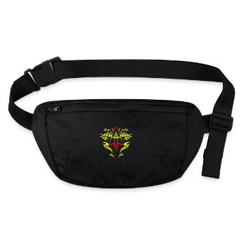 tribal bike face hell devil tattoo wild - Stanley/Stella recycelte Gürteltasche - Schwarz - Vorne