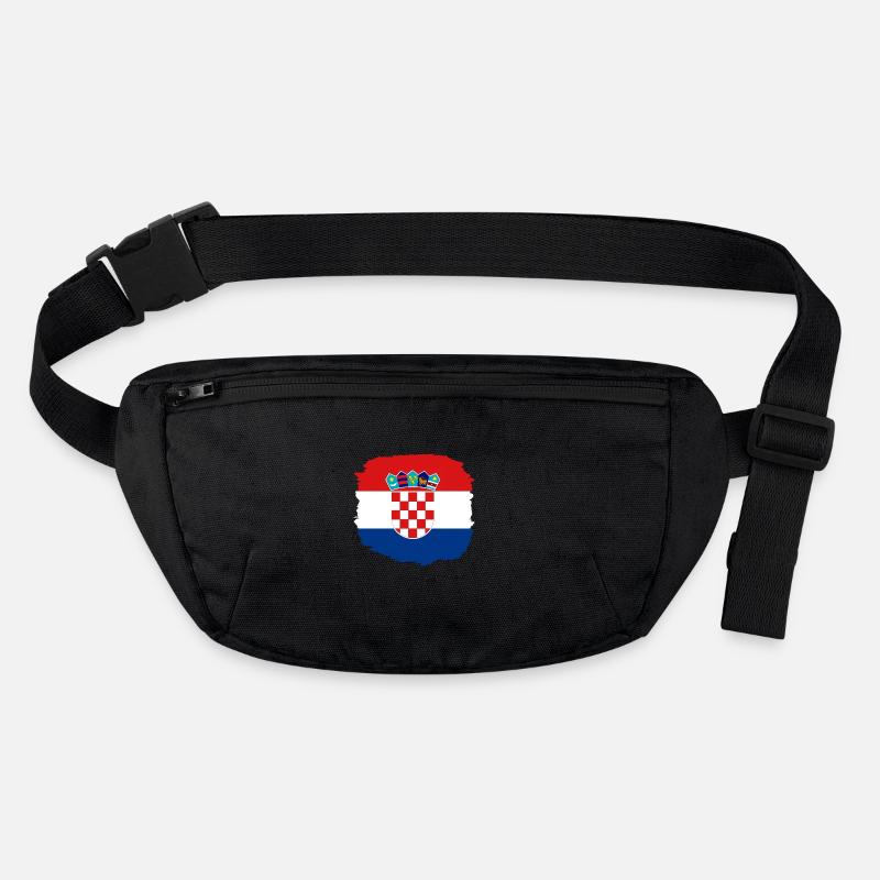 Drapeau de la Croatie Mer Adriatique Drapeau de Zagreb Croate Sac banane recyclé Stanley/Stella