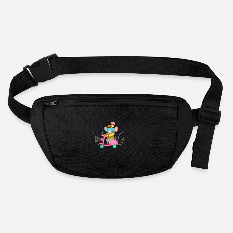 petite souris en scooter Sac banane recyclé Stanley/Stella