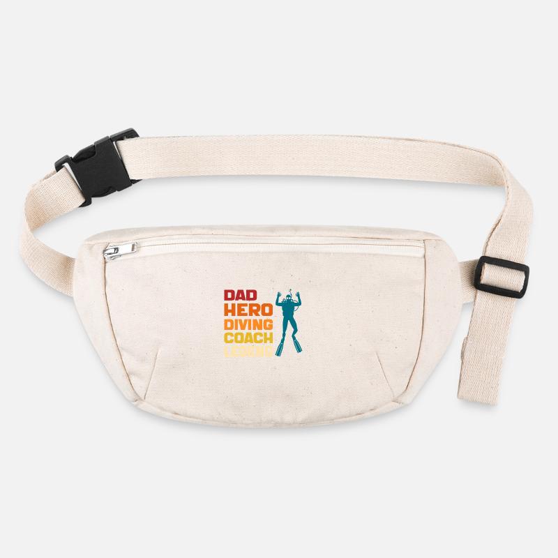 Papa Held Tauchtrainer Legende Lustiges Tauchen Papa 2024 Stanley/Stella recycelte Gürteltasche