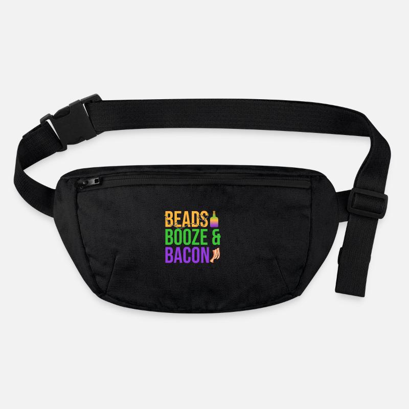 Beads Booze & Bacon Mardi Gras Carnival Stanley/Stella recycelte Gürteltasche