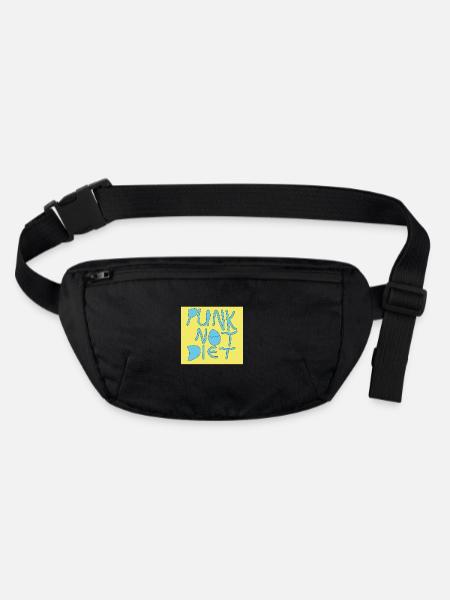 Punk pas régime - Sac banane recyclé Stanley/Stella - noir - Devant