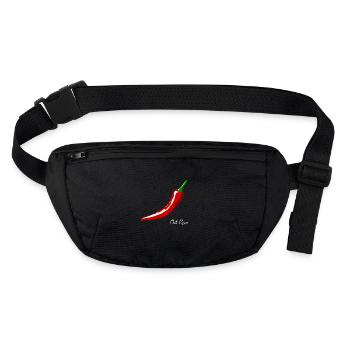Chili Pepper For Black Shirts - Stanley/Stella recycelte Gürteltasche - Schwarz - Vorne
