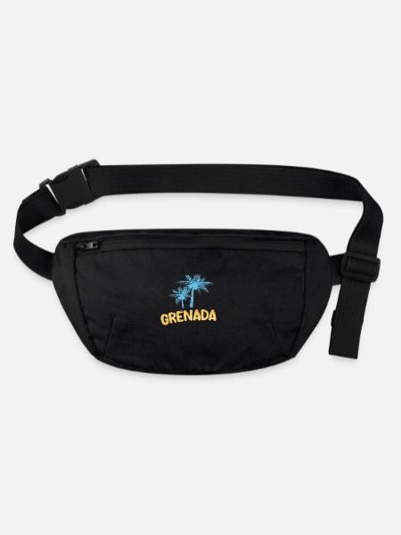 Grenada Grenada - Stanley/Stella recycelte Gürteltasche - Schwarz - Vorne