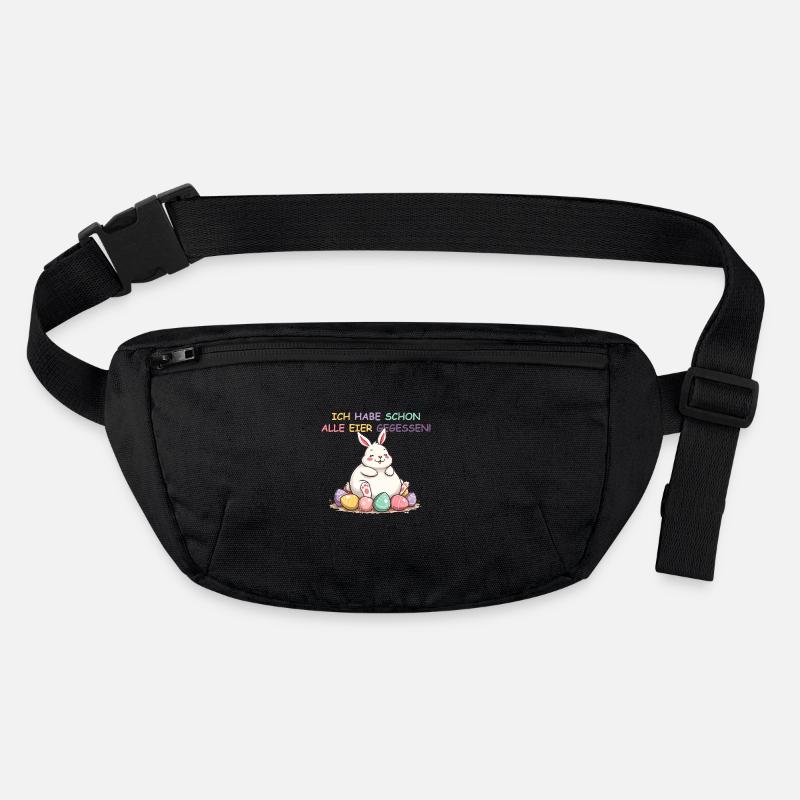 Tous les œufs mangés drôle coloré Pâques avec lapin Sac banane recyclé Stanley/Stella