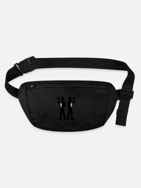 Drinker Beer - Stanley/Stella recycled Hip Bag  - black - Front