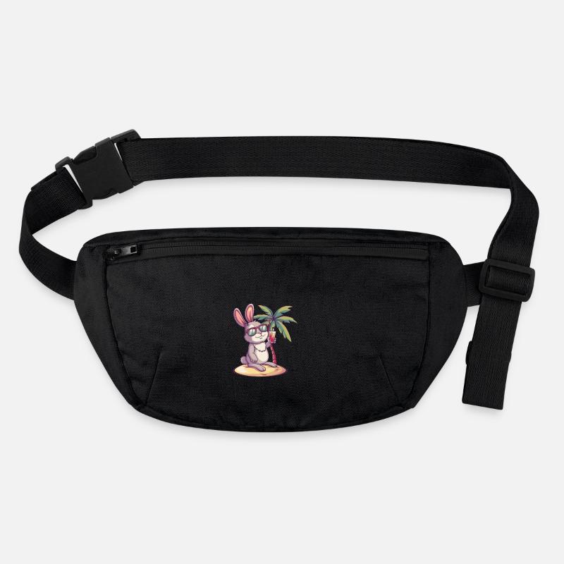 Bunny Summer Beach Comic Stanley/Stella recycled Hip Bag 