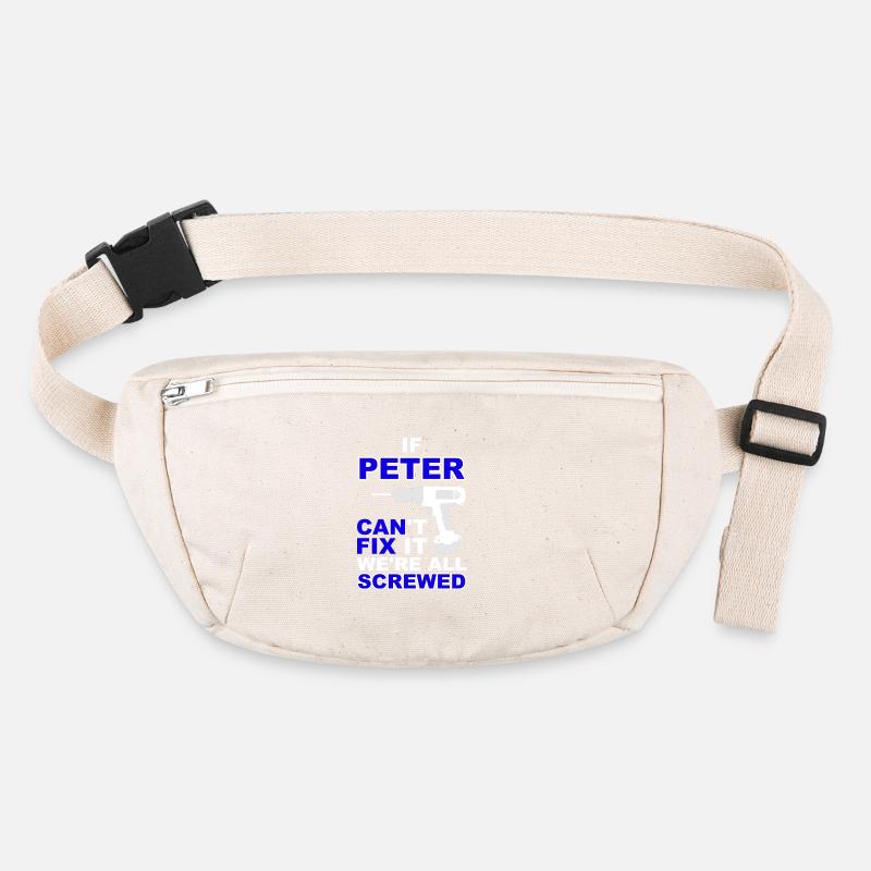 Peter Birthday gift idea Love T-shirt fun Stanley/Stella recycled Hip Bag 