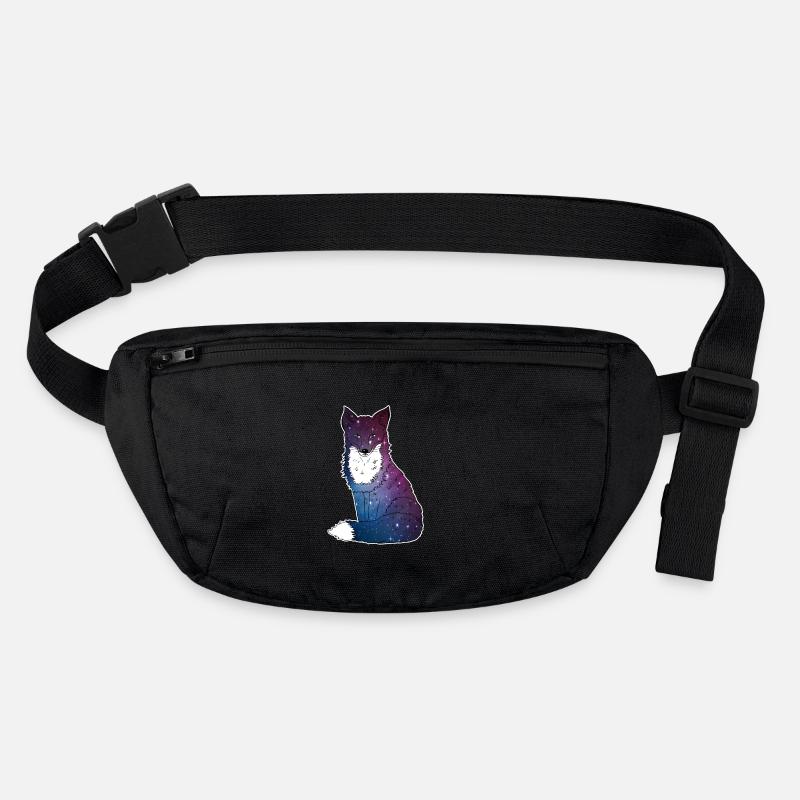Fox with starry sky, Space, Galaxy, Space Stanley/Stella recycled Hip Bag 