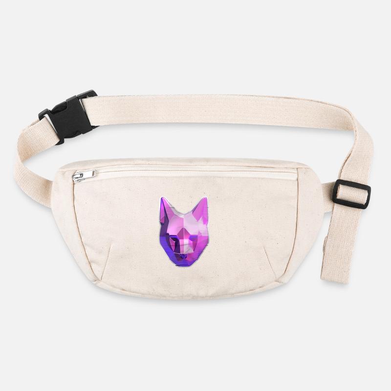 Chat géométrique en rose néon Sac banane recyclé Stanley/Stella