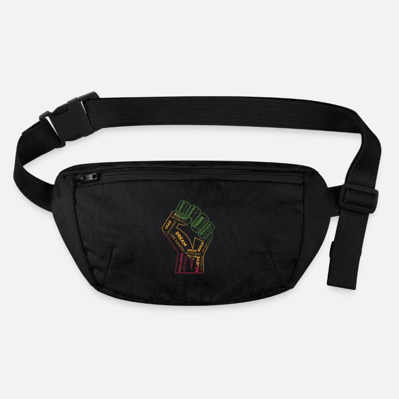 Poing des mots : Pouvoir des pensées Sac banane recyclé Stanley/Stella