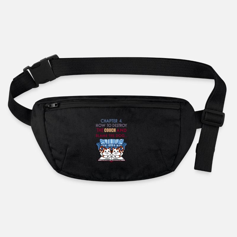 Schlaue Katzen Stanley/Stella recycelte Gürteltasche