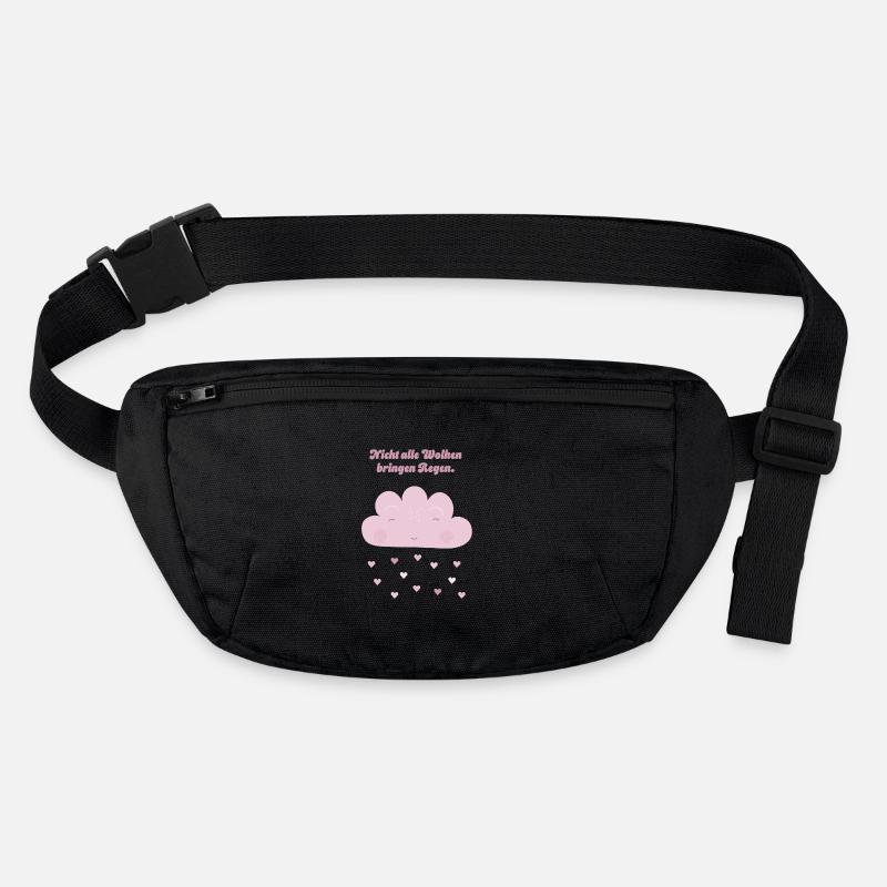 Not all clouds bring rain pink Stanley/Stella recycled Hip Bag 