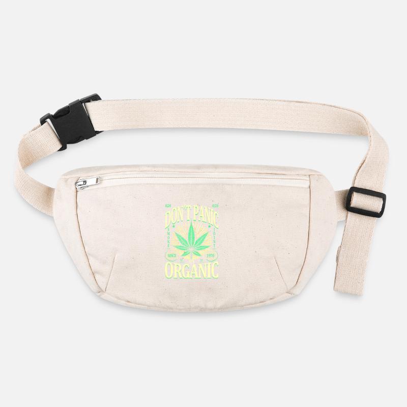 Keine Panik, es ist Bio Retro Cannabis Leaf 1970 Stanley/Stella recycelte Gürteltasche