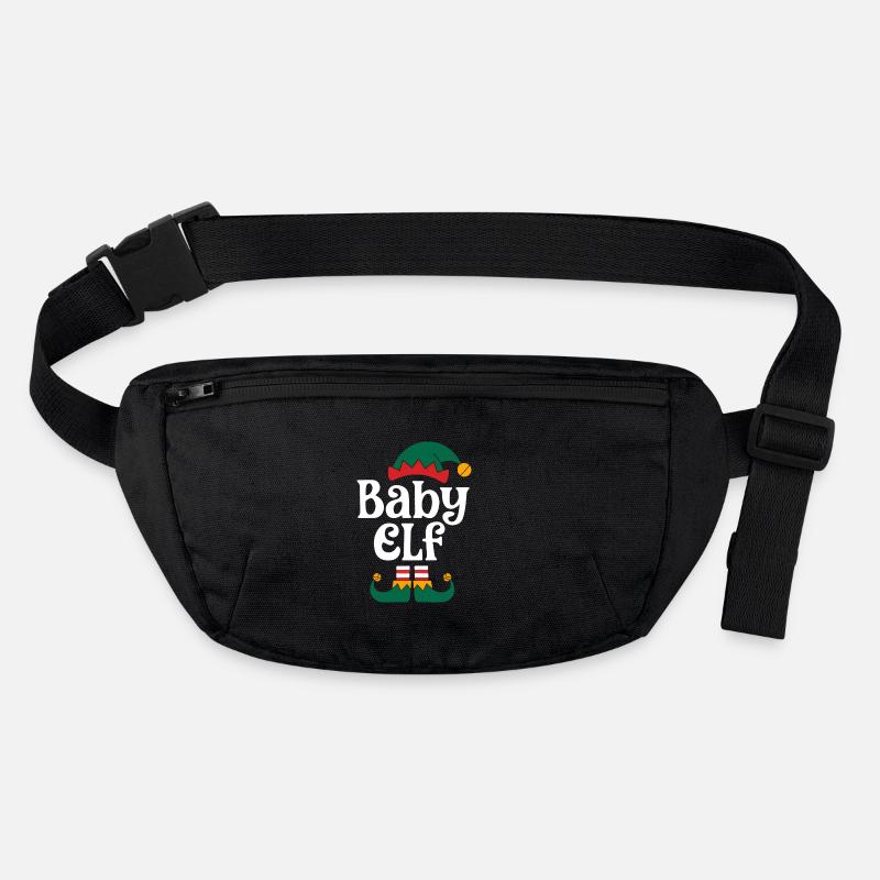 BABY ELF LUSTIGER PASSENDER WEIHNACHTSPYJAMA Stanley/Stella recycelte Gürteltasche