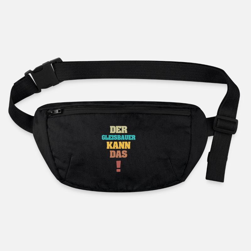 Track builders as funny Stanley/Stella recycled Hip Bag 