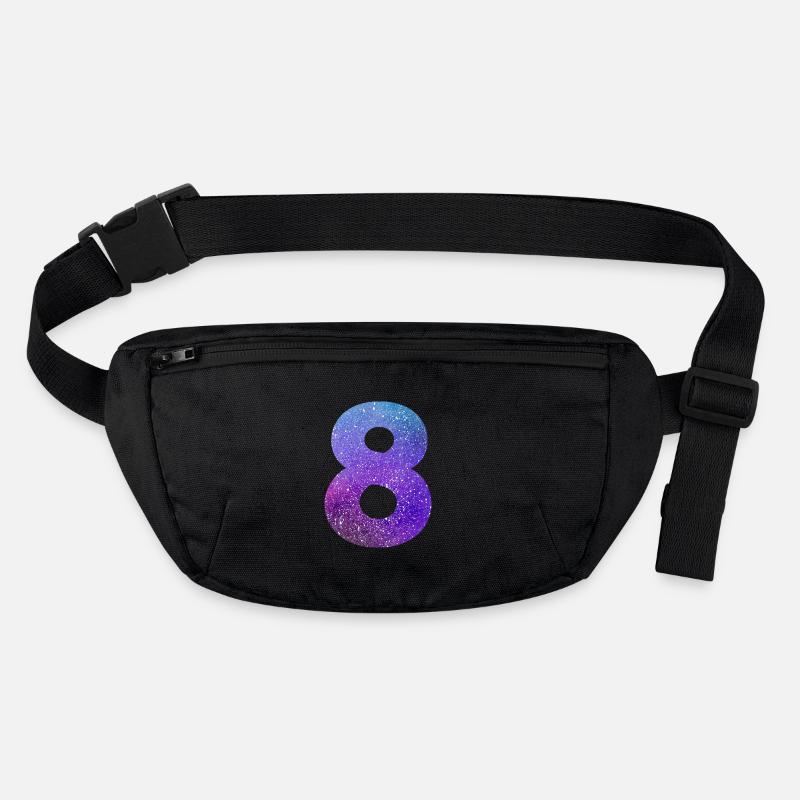 Number 8 galaxy Stanley/Stella recycled Hip Bag 