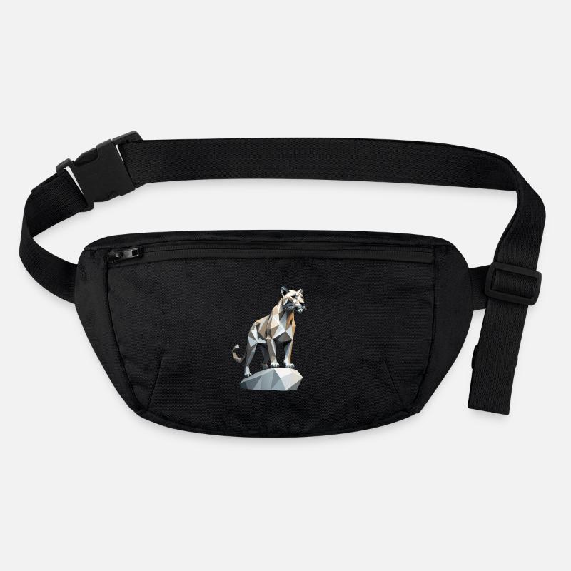 Mountain Lion - Cute Low Poly Cat Stanley/Stella recycled Hip Bag 