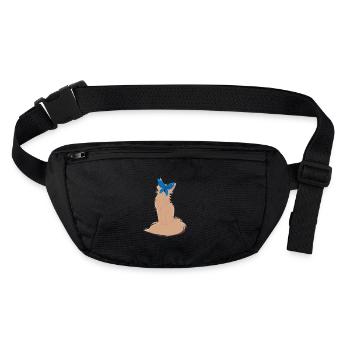 Traum-Coon - Stanley/Stella recycelte Gürteltasche - Schwarz - Vorne