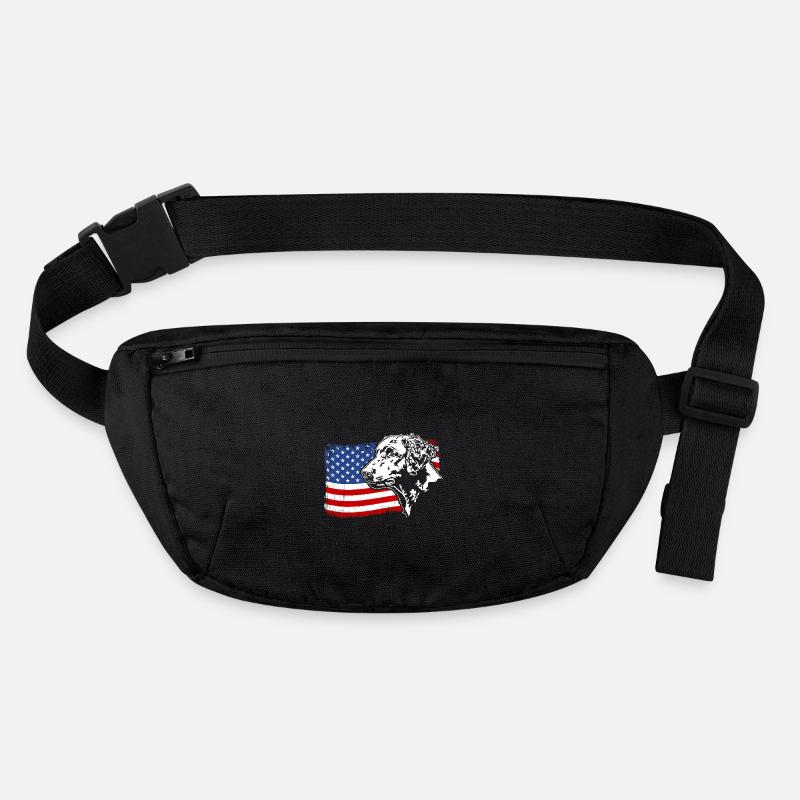 Curly Coated Retriever US America Flag Wilsigns Stanley/Stella recycled Hip Bag 