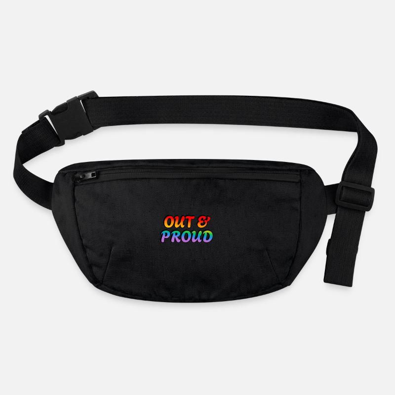 Raus und stolze LGBT-Regenbogen-Pride Stanley/Stella recycelte Gürteltasche