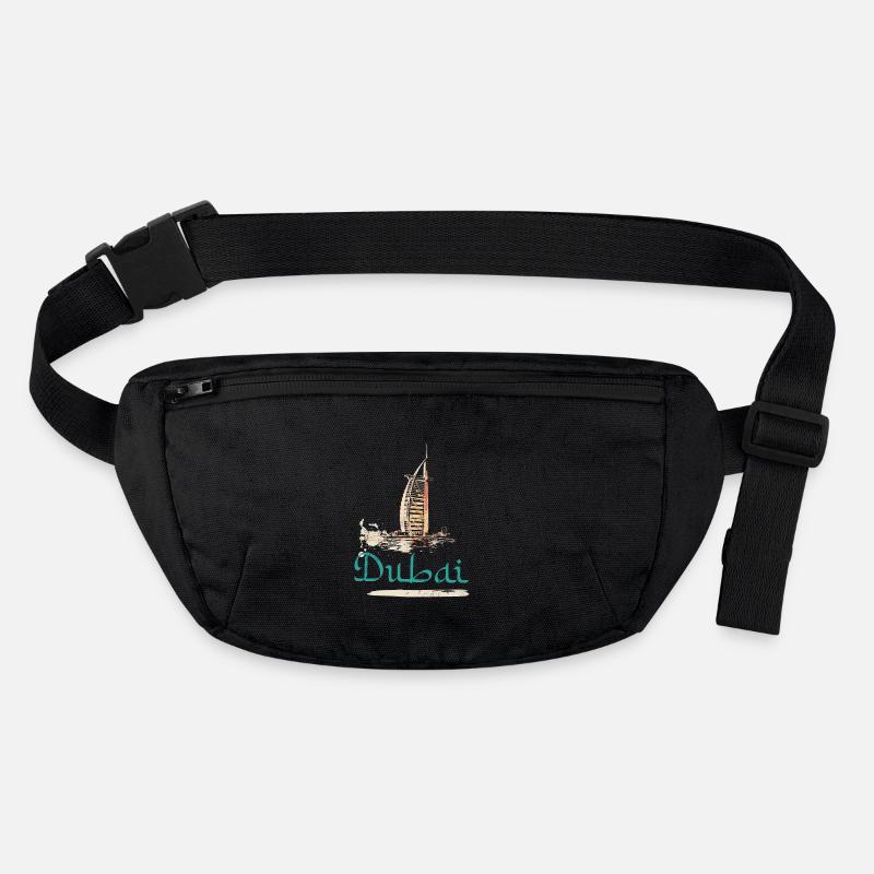 Illustration Burj Al-Arab Hotel, Ikone von Dubai Stanley/Stella recycelte Gürteltasche