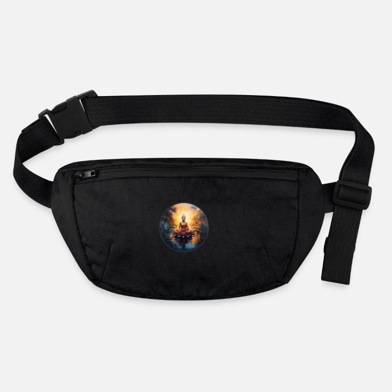 Méditation Lotus Pureté Sagesse Compassion Sac banane recyclé Stanley/Stella