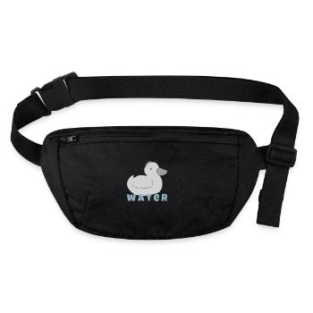 entchen water - Stanley/Stella recycelte Gürteltasche - Schwarz - Vorne