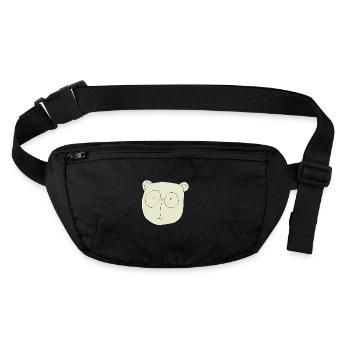 koala relief - Stanley/Stella recycelte Gürteltasche - Schwarz - Vorne