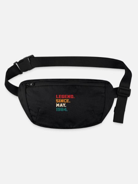 Legende seit Mai 1984 - Stanley/Stella recycelte Gürteltasche - Schwarz - Vorne
