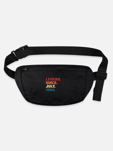 Legende seit Juli 1984 - Stanley/Stella recycelte Gürteltasche - Schwarz - Vorne