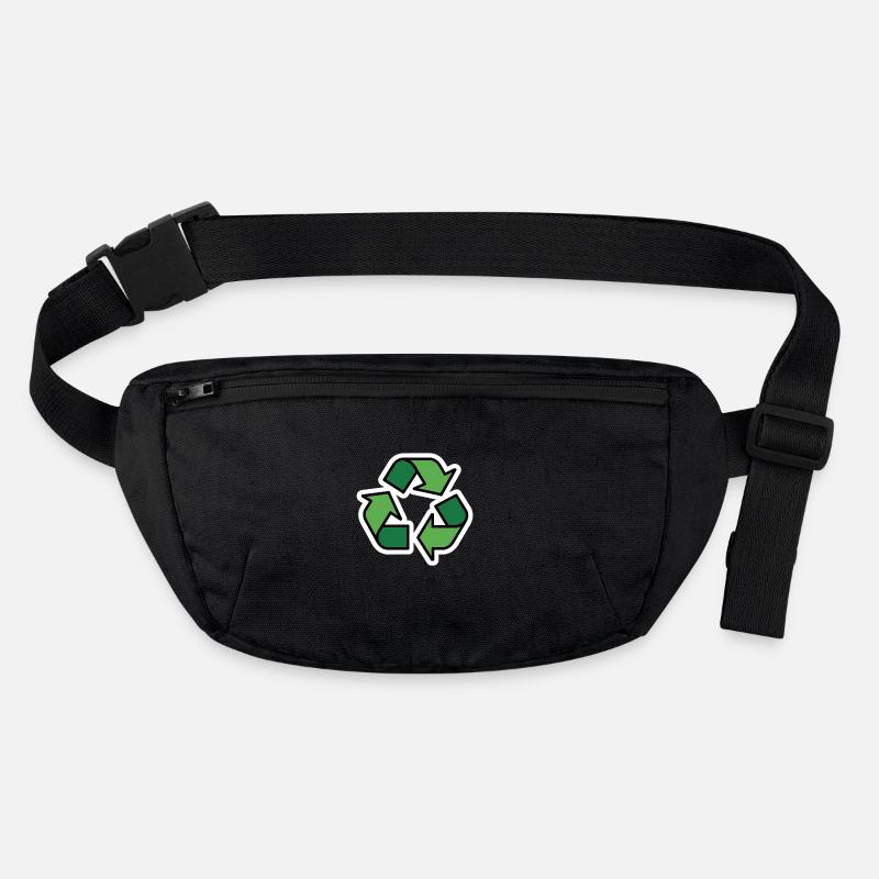 Recyclage - Sac banane recyclé Stanley/Stella - noir