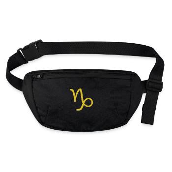 Zodiac sign Capricorn, exclusive t-shirt design - Stanley/Stella recycled Hip Bag  - black - Front