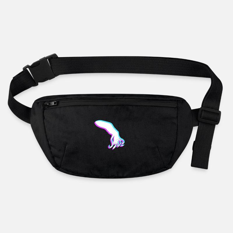 Octopus 3D Illusion Design Cool Blue Red Cyan Pink Stanley/Stella recycled Hip Bag 