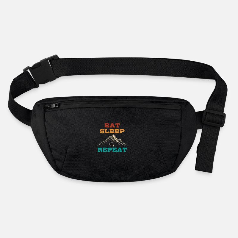 Eat Sleep Ski Repeat - Ski - Ski fahren Stanley/Stella recycelte Gürteltasche