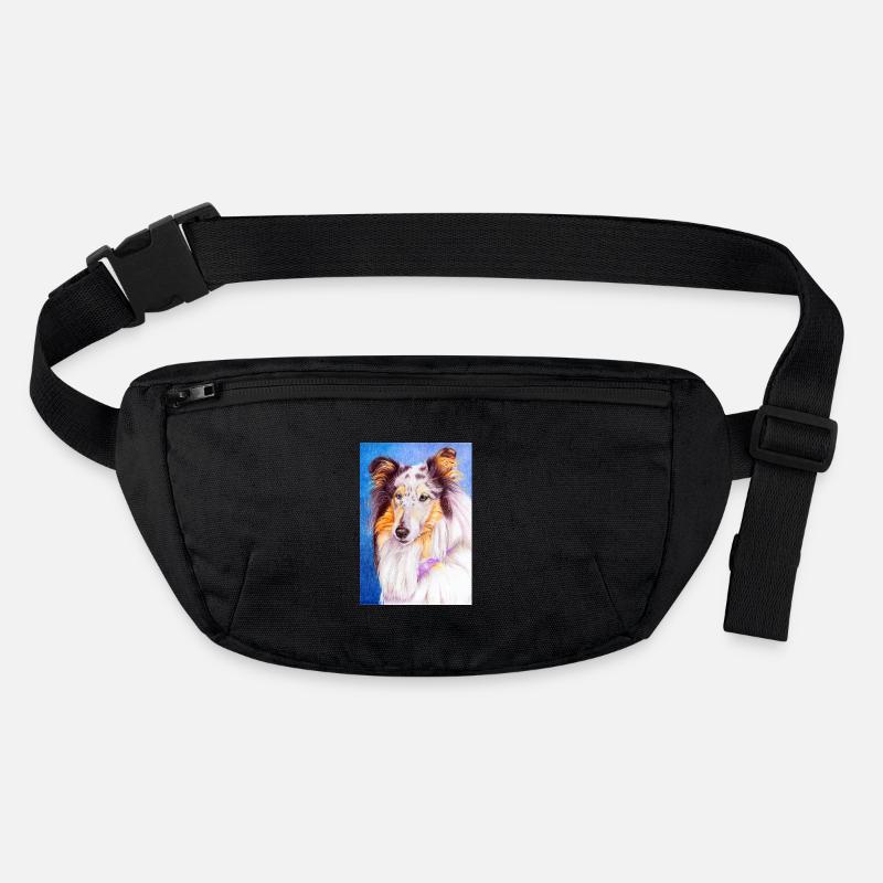 collie blueMerle sticker Stanley/Stella recycled Hip Bag 