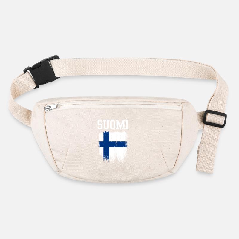 Suomi Distressed Finnish Flag Stanley/Stella recycled Hip Bag 