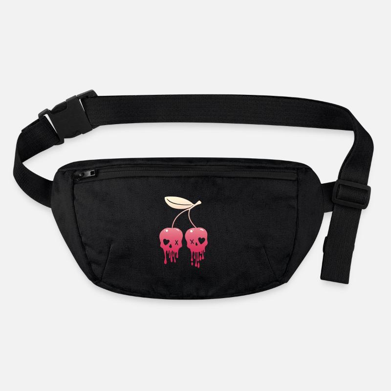 Cerises Kawaii crâne pastel Goth Sac banane recyclé Stanley/Stella