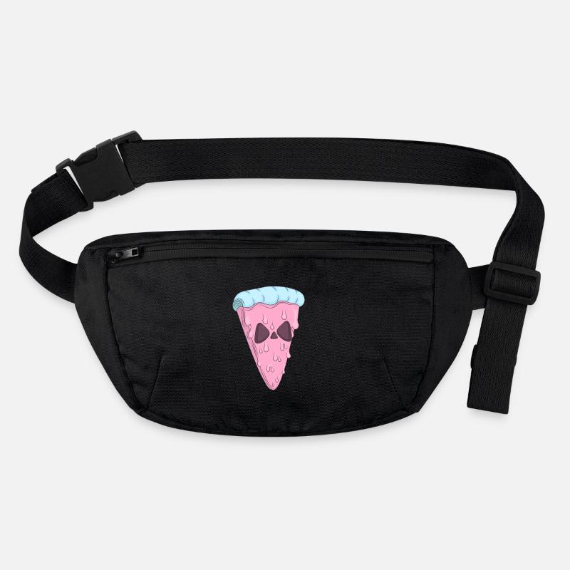 Pizza d’Halloween pastel Goth - Sac banane recyclé Stanley/Stella - noir
