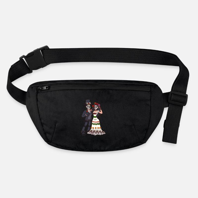 Sugar Skull Couple Stanley/Stella recycled Hip Bag 