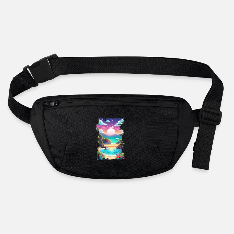 Beach Holidays Sun Sea Stanley/Stella recycled Hip Bag 