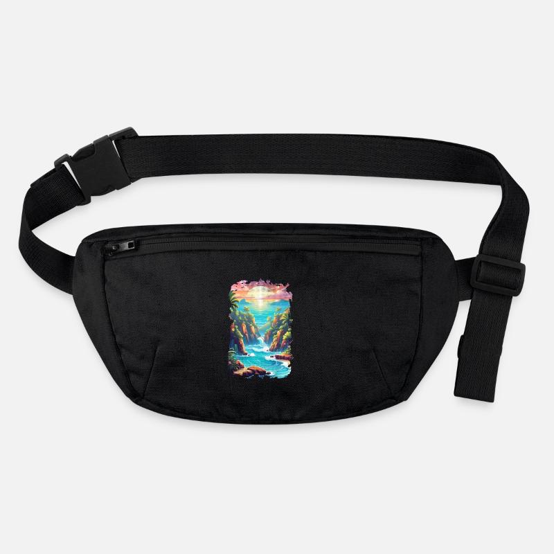 Beach Holidays Sun Sea Stanley/Stella recycled Hip Bag 