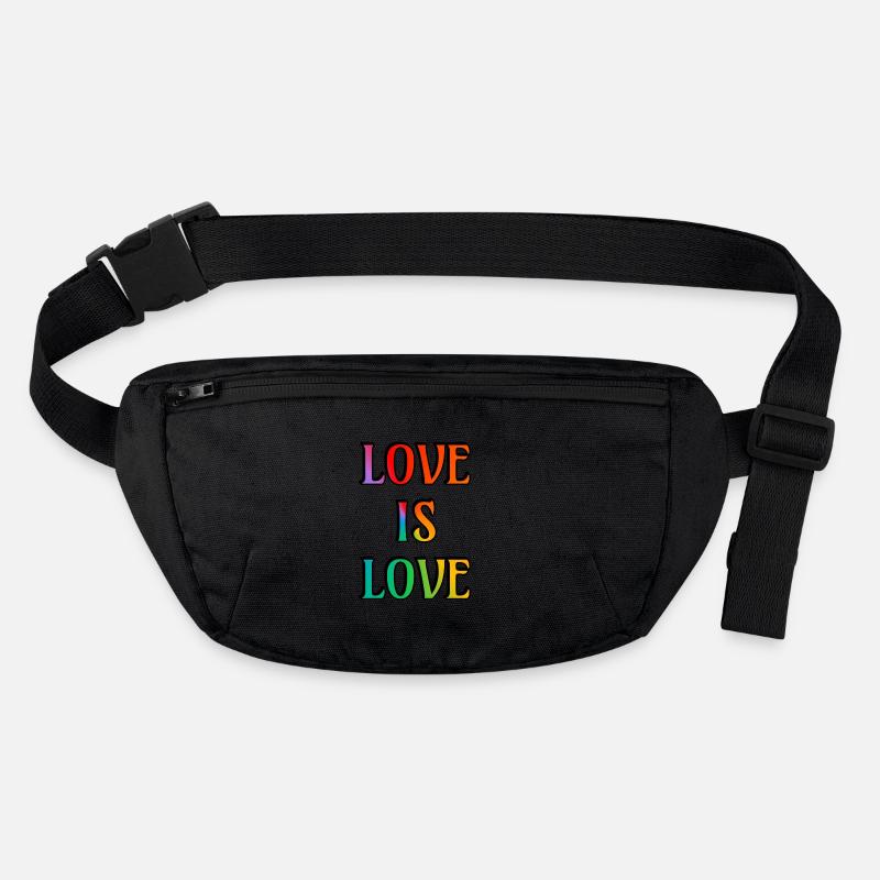 Regenbogen-Liebe ist Liebe Stanley/Stella recycelte Gürteltasche