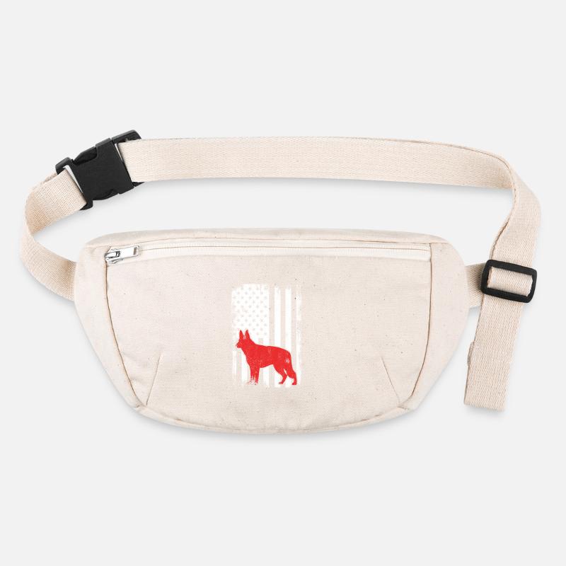 4. Juli USA Schäferhund Stanley/Stella recycelte Gürteltasche